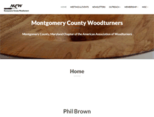 Tablet Screenshot of montgomerycountywoodturners.org